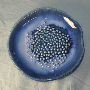 blue ceramic grater plate Simply Stoneware (W1639)
